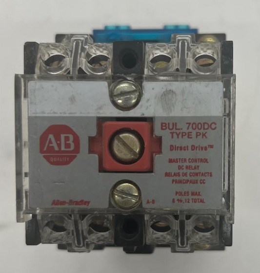 Allen Bradley 700DC-PK400Z12 10 Amp720VA Series D Relay - Used