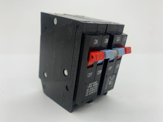 Bryant BQ2502120 One 2P 50A Two 1P 20A Quad Circuit Breaker - Reconditioned