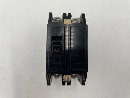 Westinghouse QCL2050 Quicklag 2 Pole 50 Amp Circuit Breaker - Used