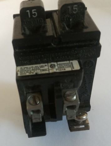 Pushmatic ITE Siemens P1515 15 amp Tandem Circuit Breaker - Used