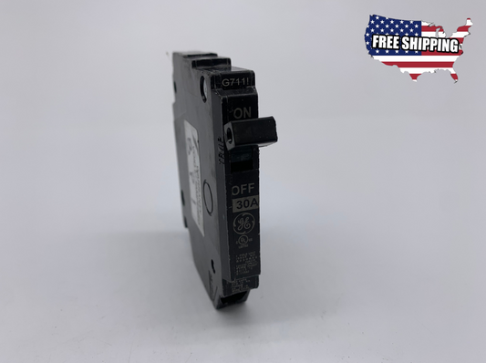 General Electric THQP130 Circuit Breaker, 1-Pole 30-Amp Thin Series - Reconditioned
