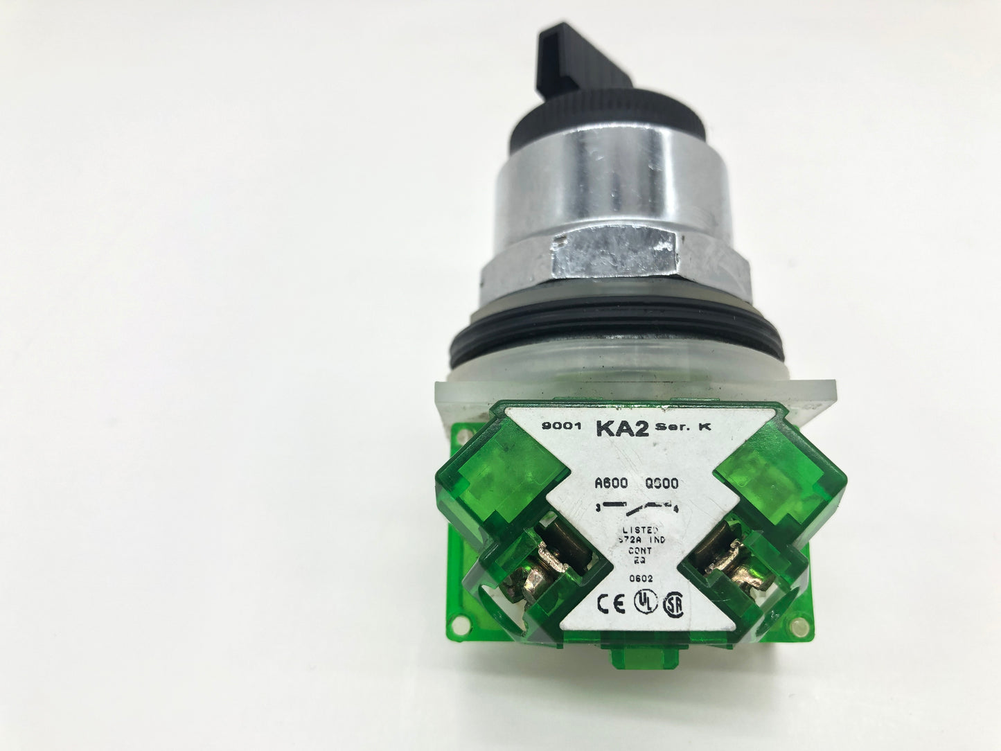 Schneider Electric Turn Select Switch and Contact Block 9001KA2 - Reconditioned