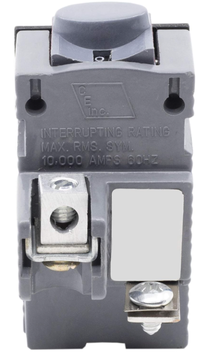 Connecticut Electric UBIP115 15 Amp 1 Pole 120 Volt PushMatic Circuit Breaker - Used