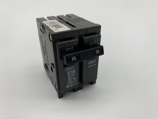 Eaton BR215 2 Pole 15 Amp Type BR Circuit Breaker - Reconditioned