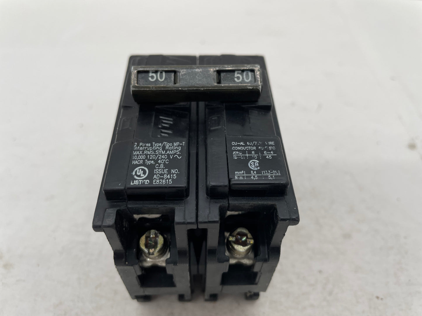 Murray MP250 2 Pole 50 Amp Circuit Breaker - Used