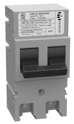 Zinsco-Milbank UQFP150 2 Pole 150Amp Plug In 240V Circuit Breaker - Open Box / Like New