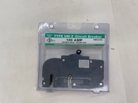 CE UBIZ2100 2P 100A Thick Series Zinsco Replacement Circuit Breaker - Open Box / Like New