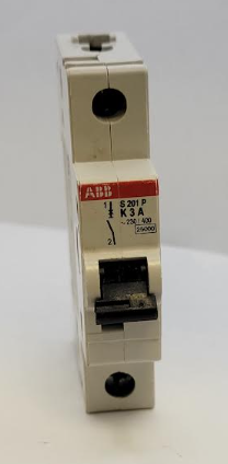 ABB S201PK3A 3 A 1 Pole 230 V DIN Rail Mounted Circuit Breaker - Used