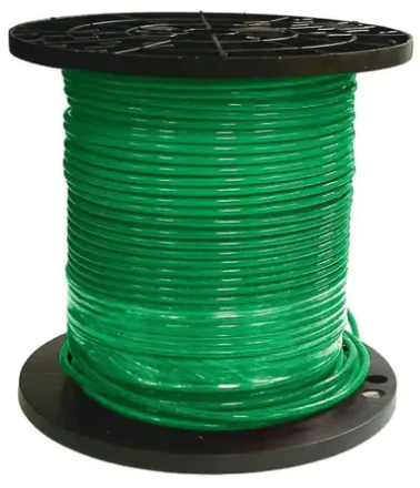 Republic Wire Strand THHN 6 Gauge Green Wire 500 ft - New
