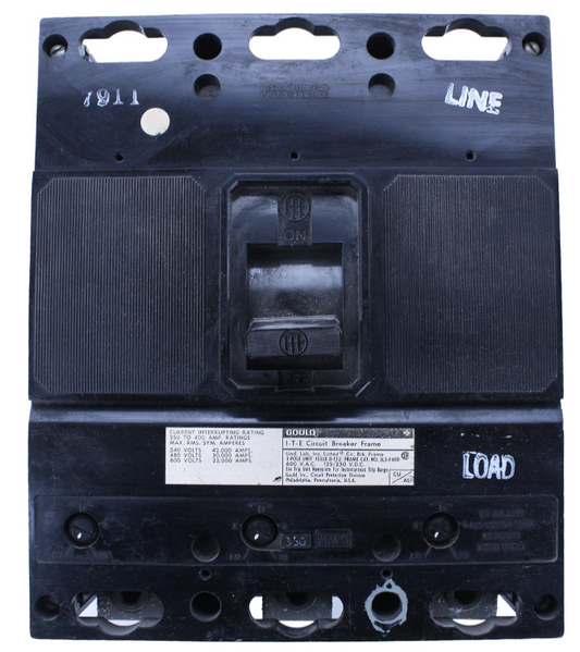 ITE JL3-F400 400 Amp 3 Pole 600 VAC Circuit Breaker - Reconditioned