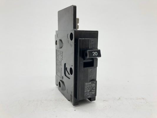 Gould BQ1B020 1P 20Amp 120V 10KAIC Lug Out Circuit Breaker - Reconditioned