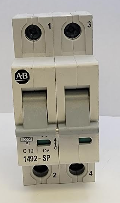 Allen-Bradley 1492-SP2C100 10 A 2 Pole 125 V Circuit Breaker - Open Box / Like New