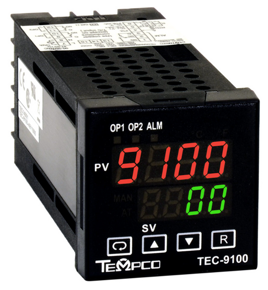Tempco TEC-9100 1-16 DIN 11-26VAC Type J T-C Temperature Controller - New