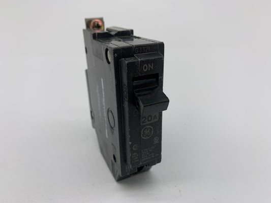 GE THQB1120 Bolt-On Type THQB Circuit Breaker 1-Pole 20 Amp 120/240 Volt AC - Reconditioned