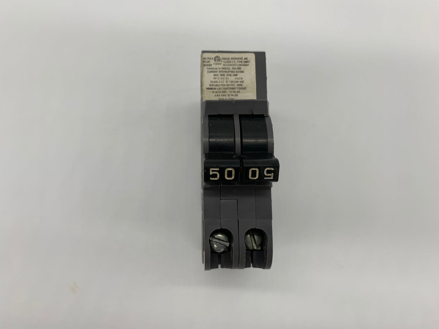 UBIF0250N Connecticut Electric Stab-Lok 2 Pole 50 Amp Thin Series - GV - Reconditioned