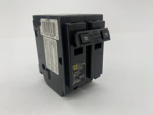 Square D 120/240-Volt 70-Amp HOM270 Miniature Circuit Breaker 120/240V 70A - Reconditioned