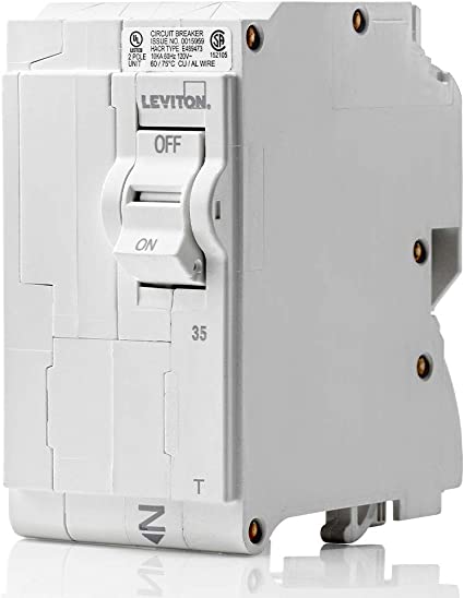 Leviton LB235-T 35A 2-Pole Plug-On Standard Branch Circuit Breaker - New