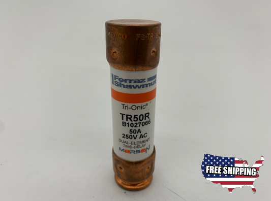 Mersen TR-50R 50A 250V Dual Element Time-Delay Current Limiting RK5 Fuse - New