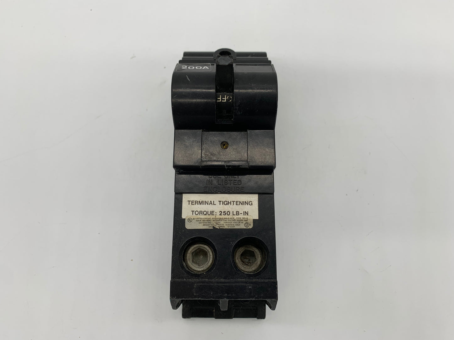 Crouse-Hinds MD2200 Main Breaker Vertical Mount 200A - Reconditioned