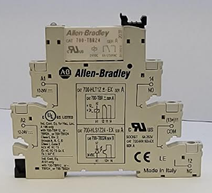 Allen-Bradley 700-HLS1Z24-EX 2 A 24VDC DIN Rail Relay Series 700-HLS - Reconditioned