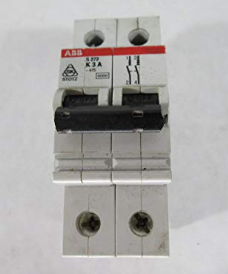 ABB S272K3A 3 A 2 Pole 277-480 V Circuit Breaker - Used